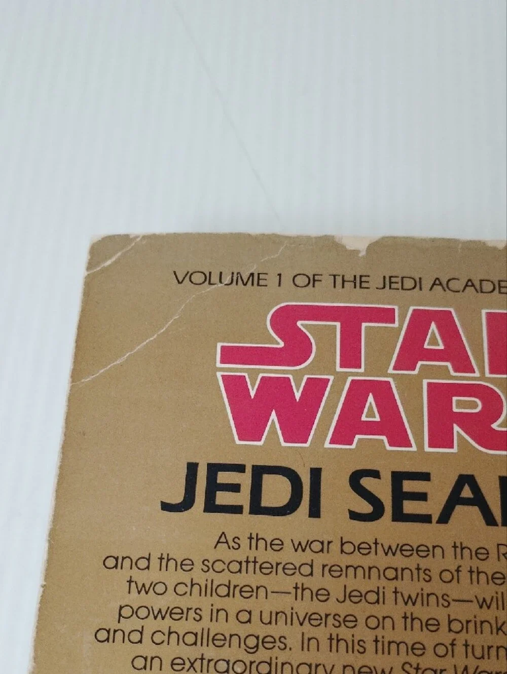 8 For $8 Star Wars Jedi Search Paperback – Red Logo, Gold/Cream Cover Art